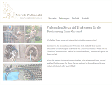 Tablet Screenshot of podkanski-brunnenbau.de